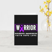 Overdosis Awareness Shirt - Krijger Kaart (Gele Bloem)