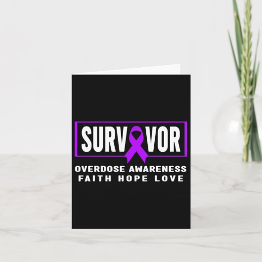 Overdosis Awareness Shirt - Verslaving Kaart (Voorkant)