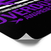 Overdosis Bewustmaking Dag Verenigde Staten Amerik Poster (Hoek)