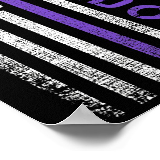 Overdosis Bewustmaking Dag Verenigde Staten Amerik Poster (Hoek)