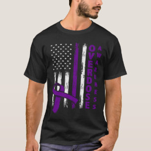 Overdosis Bewustmakingsdag Verenigde Staten Amerik T-shirt