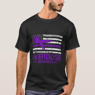 Overdosis Bewustmakingsdag Verenigde Staten Amerik T-shirt