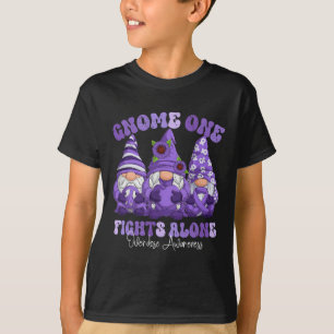 Overdosis Bewustzijn Maand Paarse Lint Kabouters 1 T-shirt