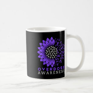 Overdosis Bewustzijn Maand Sunflower Lint Paars Koffiemok