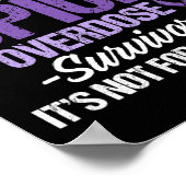 Overdosis Bewustzijn Overlevende strijder 24 Poster (Hoek)