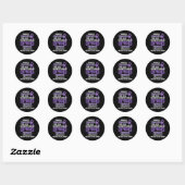 Overdosis Bewustzijn Overlevende strijder 28 Ronde Sticker (Vel)