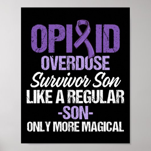 Overdosis Bewustzijn Overlevende strijder 45 Poster (Voorkant)
