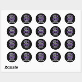 Overdosis Bewustzijn Overlevende strijder 46 Ronde Sticker (Vel)