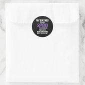 Overdosis Bewustzijn Overlevende strijder 49 Ronde Sticker (Tas)