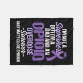 Overdosis Bewustzijn Overlevende strijder 68 Fleece Deken (Voorkant (Horizontaal))
