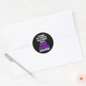 Overdosis Bewustzijn Overlevende strijder 9 Ronde Sticker (Envelop)