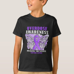 Overdosis Bewustzijn Paarse Lint Drugsverslaving 1 T-shirt