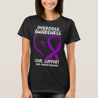 Overdosis Bewustzijn Paarse Lint Drugsverslaving 1 T-shirt