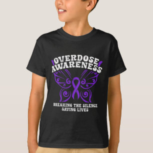 Overdosis Bewustzijn Paarse Lint Drugsverslaving 1 T-shirt