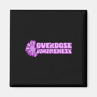 Overdosis Bewustzijn Paarse Lint Drugsverslaving 3 Magneet