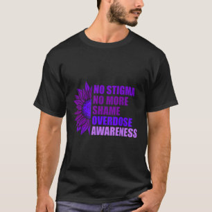 Overdosis Bewustzijn Paarse Lint Drugsverslaving 3 T-shirt