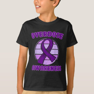 Overdosis Bewustzijn Paarse Lint Drugsverslaving 4 T-shirt