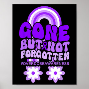 Overdosis bewustzijn paarse lint drugsverslaving 7 poster