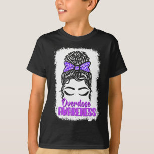 Overdosis Bewustzijn Paarse Lint Drugsverslaving 9 T-shirt