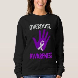 Overdosis Bewustzijn Paarse Lint Drugsverslaving H Trui