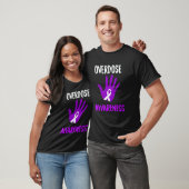 Overdosis Bewustzijn Paarse Lint Drugsverslaving R T-shirt (Unisex)