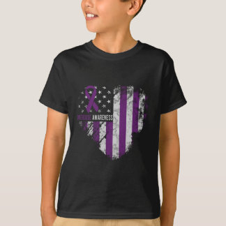 Overdosis Bewustzijn Paarse Lint Drugverslaving Co T-shirt