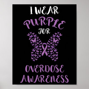 Overdosis Bewustzijn Paarse Lint Overdosis Bewustz Poster