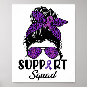 Overdosis bewustzijn steun squad rommelige knot ha poster