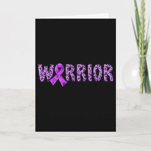 Overdosis Bewustzijn Warrior Paarse Lint Luipaard Kaart