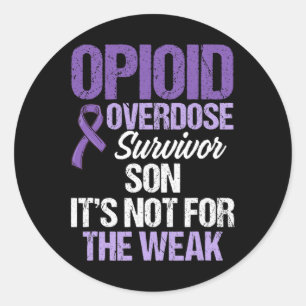 Overdosis Bewustzijn Warrior Survivor 40 Ronde Sticker