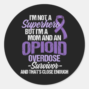 Overdosis Bewustzijn Warrior Survivor 56 Ronde Sticker