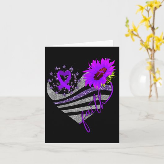 Overdosis Bewustzijn Zonnebloem Hartlint Paarse G Kaart (Gele Bloem)