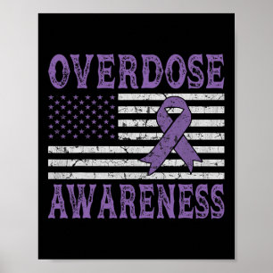 Overdosis bewustzijnslint drugsverslaving Amerikaa Poster