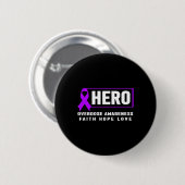 Overdosis bewustzijnsshirt5 ronde button 5,7 cm (Voorkant /achterkant)