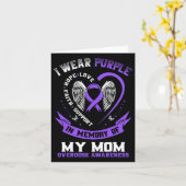 Overdosis bewustzijnsshirt ter nagedachtenis aan m kaart (Gele Bloem)