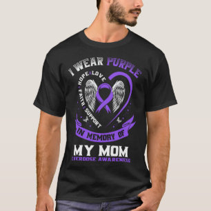 Overdosis bewustzijnsshirt ter nagedachtenis aan m t-shirt