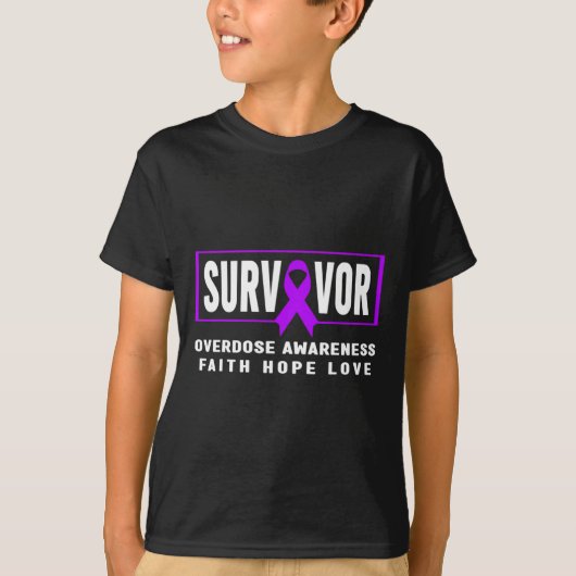 Overdosis bewustzijnsshirt - Verslaving T-shirt (Voorkant)
