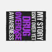 Overdosis drugs Awareness Warrior Survivor 46 Fleece Deken (Voorkant (Horizontaal))