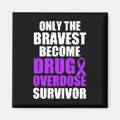 Overdosis drugs Awareness Warrior Survivor 46 Magneet (Voorkant)