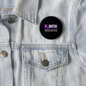 Overdosis Fighter - Verslavingsbewustzijn Ronde Button 5,7 Cm (In situ)