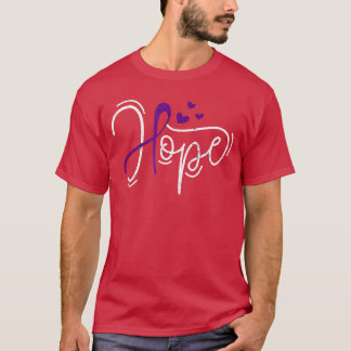 Overdosis Hoop Paarse Lint Bewustwording Verslavin T-shirt