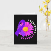 Overdosis Opioïde Drug Overdosis Bewustzijn  Kaart (Gele Bloem)