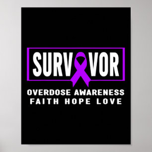 Overdosis Overlevende - Bewustzijn van verslaving Poster