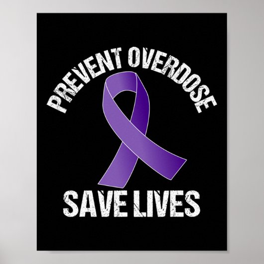 Overdosis Red levens opioïdebewustzijn Poster (Voorkant)