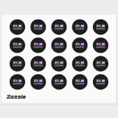 Overdosis Sterk - Verslavingsbewustzijn Ronde Sticker (Vel)