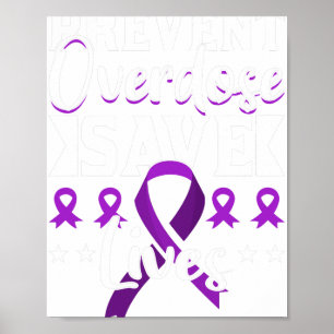 Overdosis voorkomen Red levens Overdosis bewustzij Poster