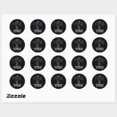 Overdosis Warrior Ik ben in orde Ronde Sticker (Vel)