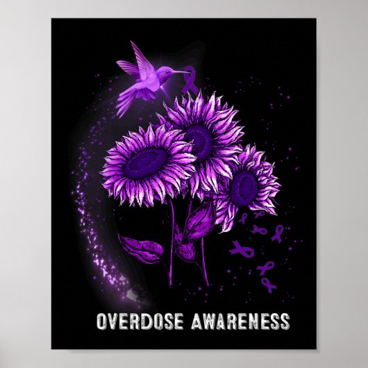 Overdosisbewustzijn bij kolibrie poster (Voorkant)