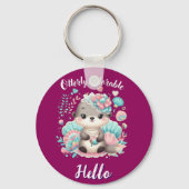 Overdraaglijk Schattige Kawaii Otter  Sleutelhanger (Voorkant)
