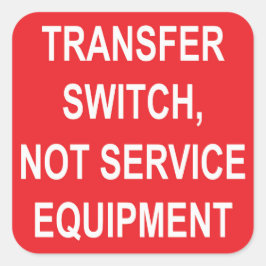 Overdrachtsschakelaar, geen label voor serviceappa